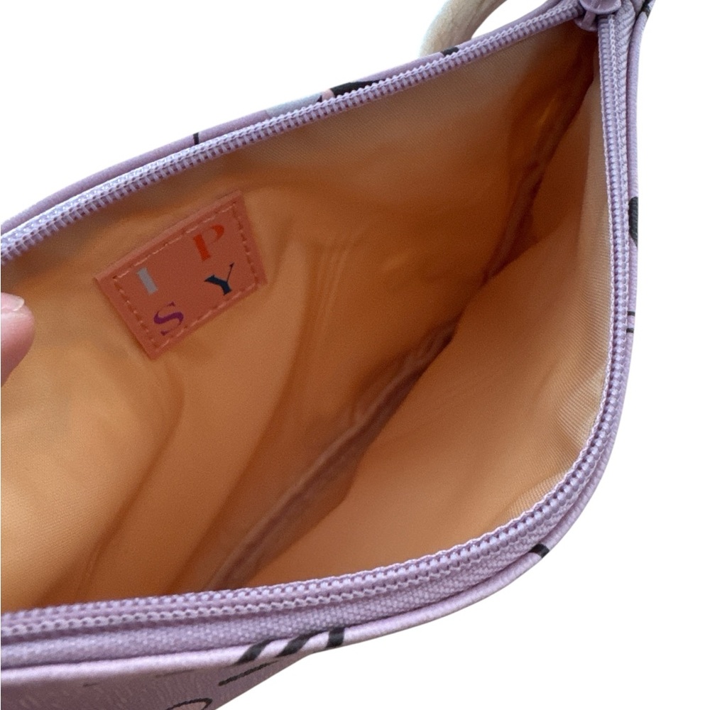 Ipsy Glam Bag Floral Purple Clutch makeup‎ accessory essential pouch - Picture 3 of 3